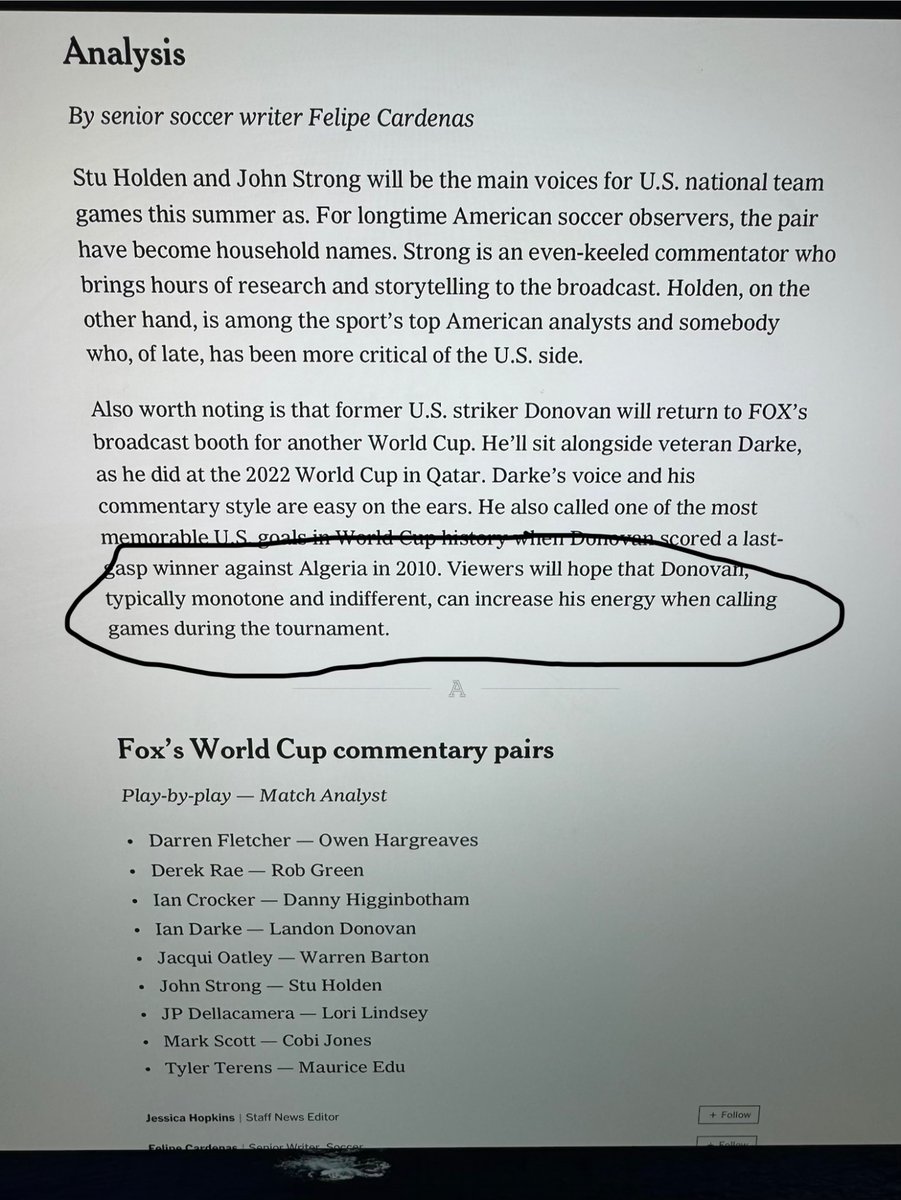 Landon Donovan tweet media
