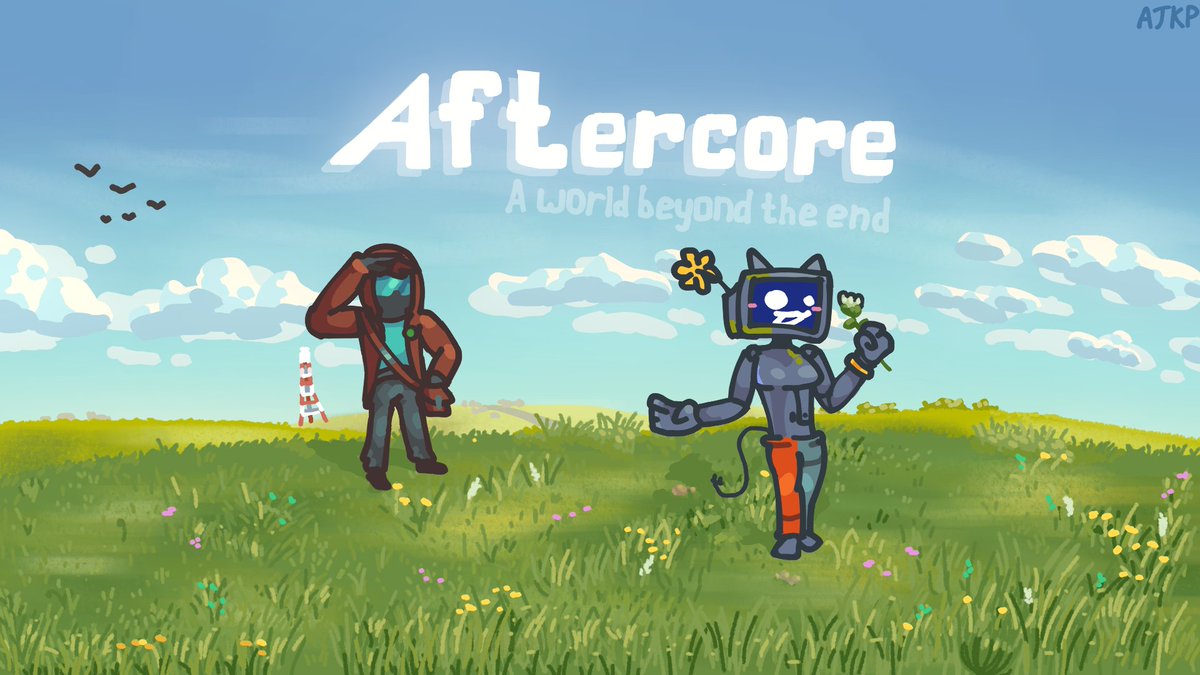 ArtemY275's tweet photo. Drew a poster for my future project called "Aftercore". It'll be some animated series. #art #Aftercore #robot #original https://t.co/8TCl7ZdNAb