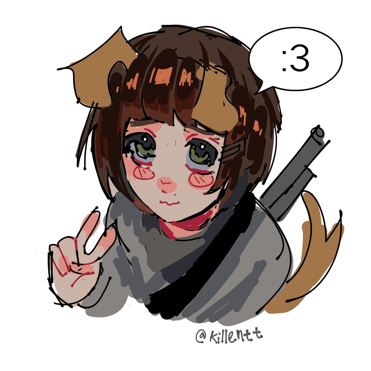 killentt's tweet photo. Silly sketch :333 #onewheatmark https://t.co/Nrcxkl45n4