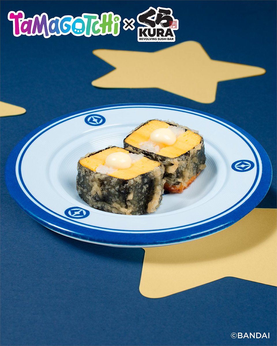 kurasushi_usa's tweet photo. ✨🍣 Calling all Tama-parents 👾🪐

A limited-time collab has landed, featuring special menu items inspired by Mametchi, Kuchipatchi, and Memetchi, bringing nostalgic digital fun straight to your table:

💗 Mametchi’s Tamago Tempura
💫 Kuchipatchi’s Matcha Beef Roll
🍩 Memetchi’s Salmon Shrimp Crunchy Donut

These bites are dine-in only and here for a short time, so gather your crew and keep that hunger meter full while supplies last 😉✨

👉 Check out the details and step into the Tamagotchi world at Kura Sushi : https://t.co/bJPwRUF2vU 

#revolvingsushi #conveyorbeltsushi #Tamagotchi
