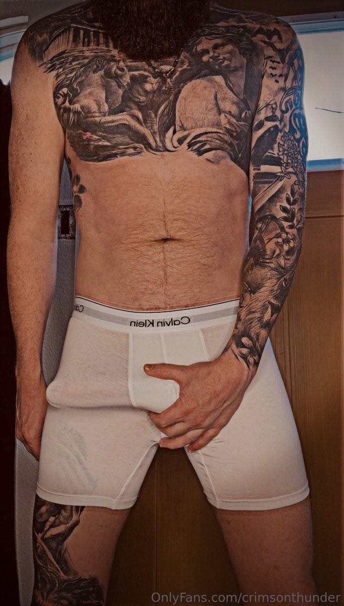 Crimsthunder's tweet image. Ginger, inked, and clearly not hiding much… you sure you can handle the full view? 😏

#explorepage #onlyfans #ginger #Redhead #calvinklein #mensunderwear #trendingnow #viral #Subscribenow