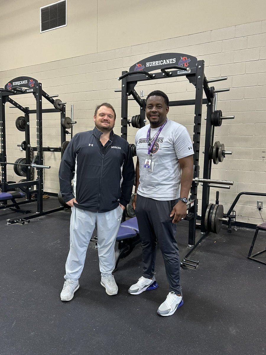 MontHurricaneFB's tweet photo. Thank you coach Dustin Royston from Mercer for stopping by today!!
#EAT #faMily https://t.co/NuAXa4bB0g