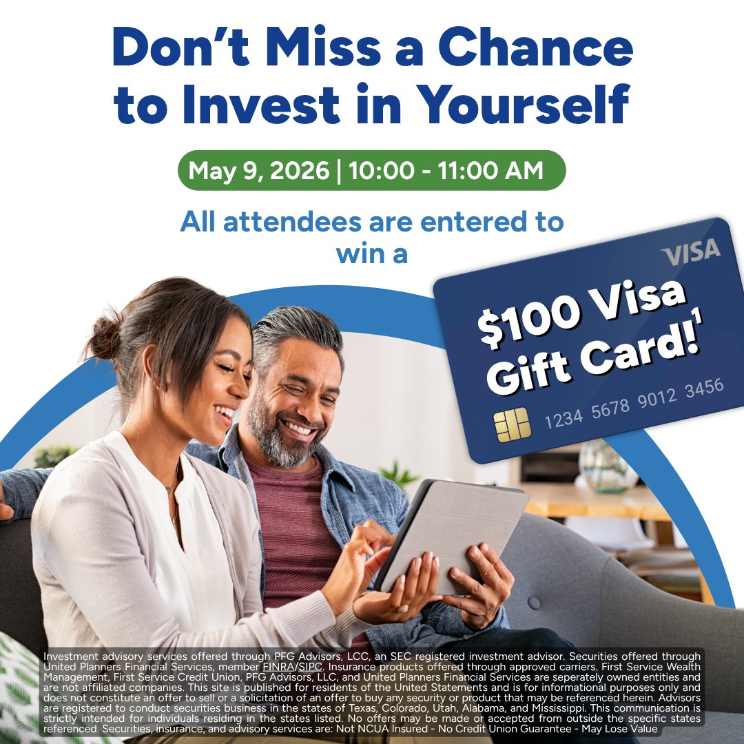 FirstServiceCU's tweet photo. Join our FREE seminar! May 9 | 10–11 AM | 8640 Spring Cypress Rd, Spring, TX 77379
RSVP: https://t.co/mlsonh2tC0

[1]No purchase necessary. 18+ TX residents. Attendance required. Not sponsored, endorsed, or associated with X. See Official Rules: https://t.co/3ryIDj0F39. https://t.co/1GLJY78N7n
