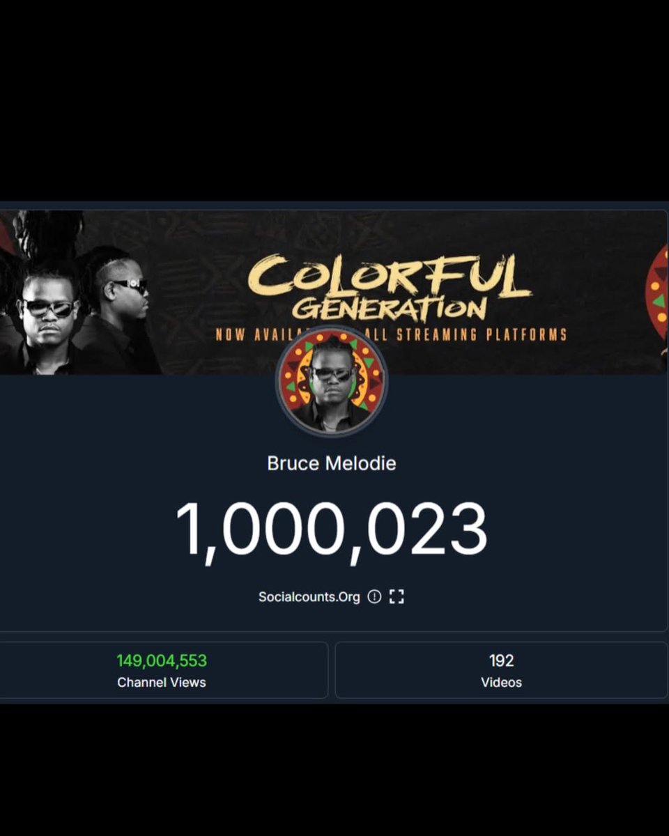 BruceMelodie's tweet photo. One million strong, one family ❤️

Thank you for riding with the real one. You are truly #Ibitangaza.

In just a few hours, I’ve got a big surprise coming your way as a thank you 👀🔥

#Munyakazi https://t.co/PjFZnnVxbK