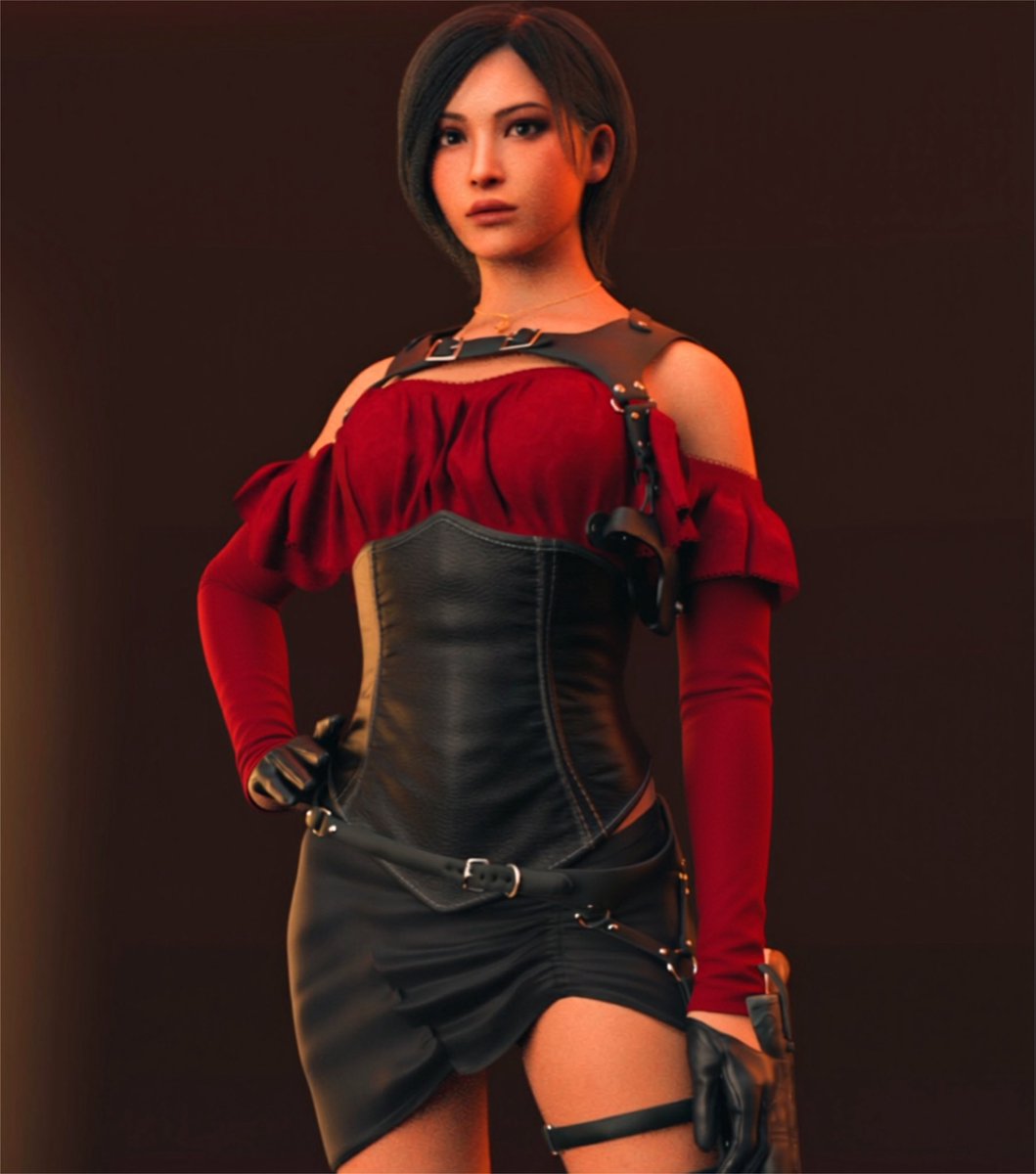 DragonSoulYT101's tweet image. Saw a mod the other day of Ada for RE5 called “Crimson” and I loved it!! Here’s my take on it 

#AdaWong #RE #RE4 #Capcom
