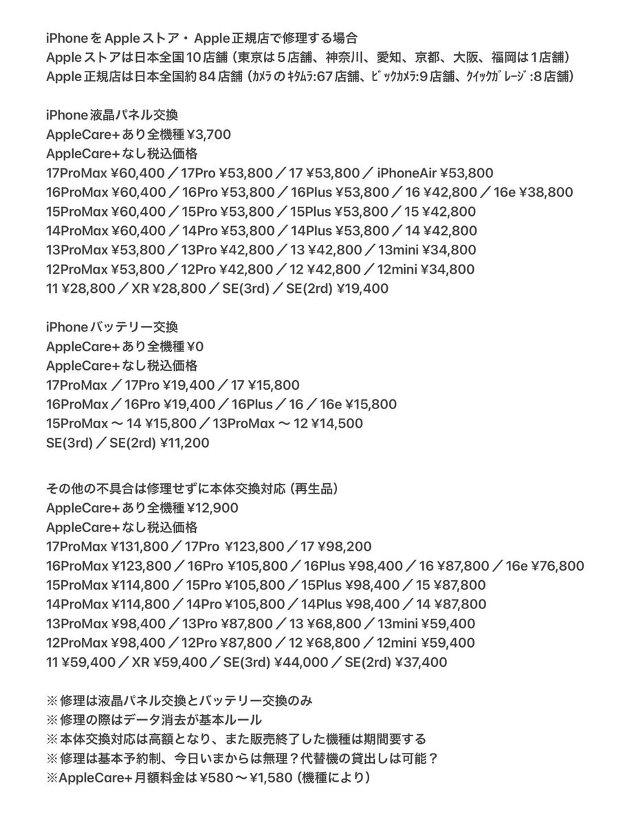 iPhone郵送修理専門店 tweet media