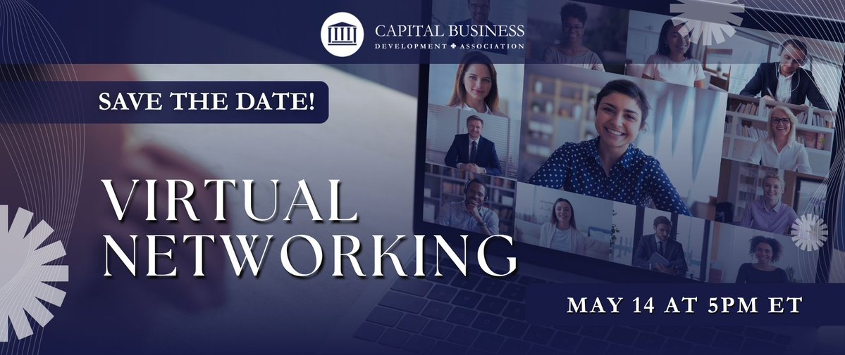 CBDAGovCon's tweet image. SAVE THIS DATE: May 14th 🥳
This month's virtual event is coming up, and it's just around the corner! 5-7pm, or come at 4:45pm for a little extra networking.
 
RESERVE your spot: bit.ly/4tPwxdV 

#Networking #NetworkingEvent #VirtualEvent #VirtualNetworking #GovCon