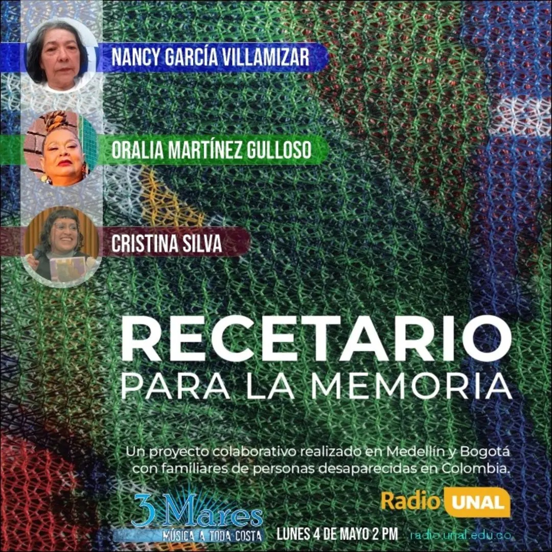 TAILO2020's tweet photo. Hoy #3MARES por @RadioUNAL 2pm desde la @FILBogota nos encontramos al rededor del #RecetarioParaLaMemoria junto a dos mujeres buscadoras del @colectivo82 que nos cuentan sobre su lucha por la memoria y los sabores que resisten las ausencias de sus seres queridos desaparecidos https://t.co/0SzTwg8QeT