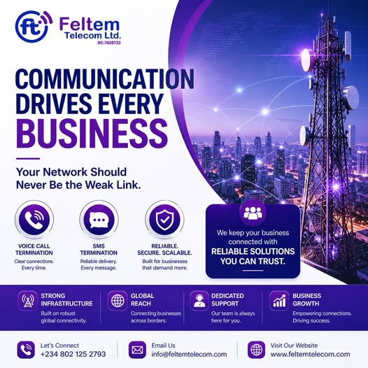 feltemtelcom's tweet photo. At Feltem Telecom Ltd, we help businesses stay connected through reliable voice call and SMS termination services.  
Because every call matters and every message counts. 
 #TelecomInfrastructure #BusinessCommunication #FeltemTelecom https://t.co/oJzOtpCoi9