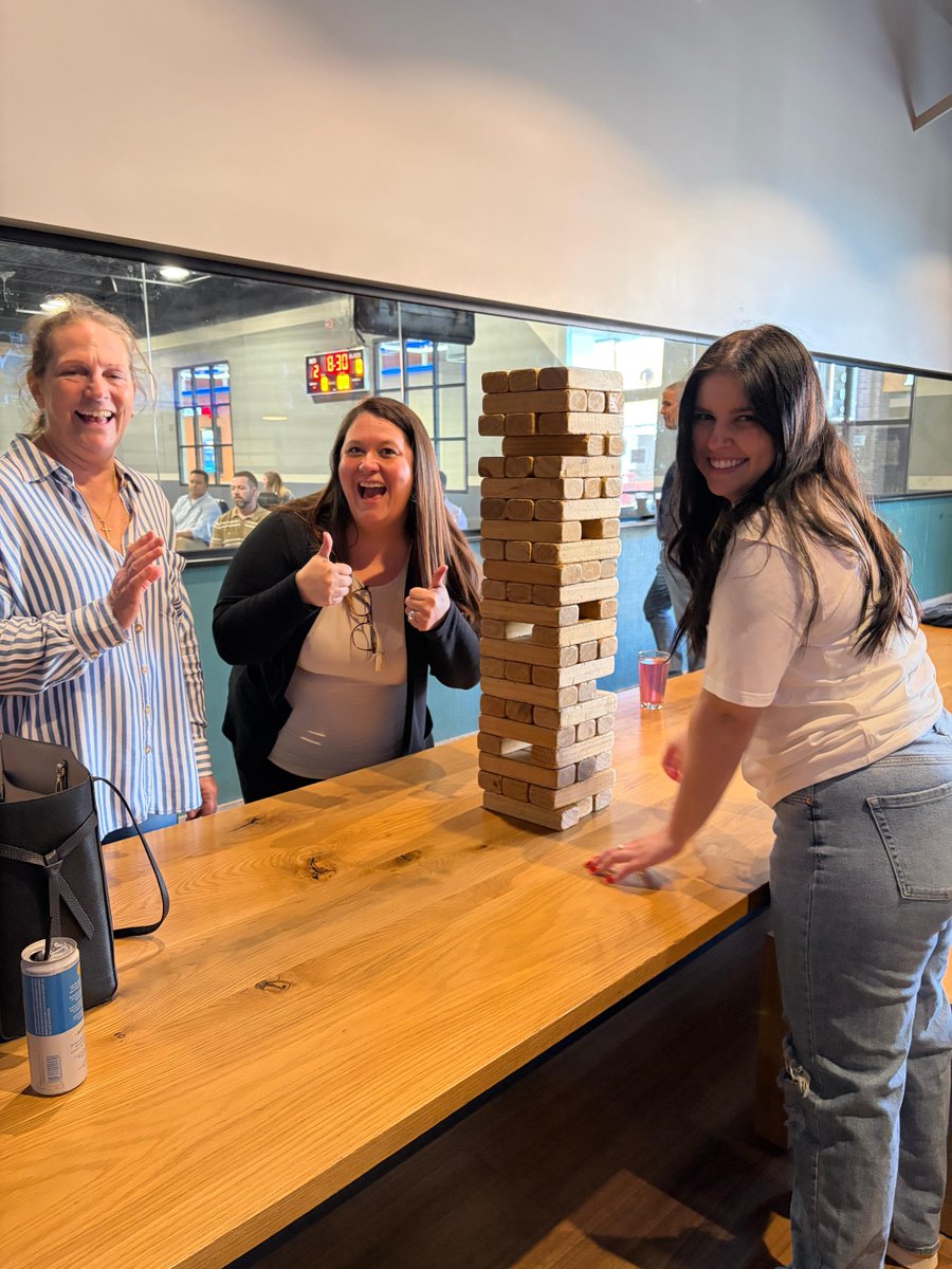 TrentLower76's tweet image. Our team stepped away for a bit of fun and friendly competition at WhirleyBall to celebrate a strong first quarter and the teamwork that drives our success in supporting our clients! 

#TeamBuilding #Q1Success #WhirleyBallFun #StrongerTogether #ClientFocused