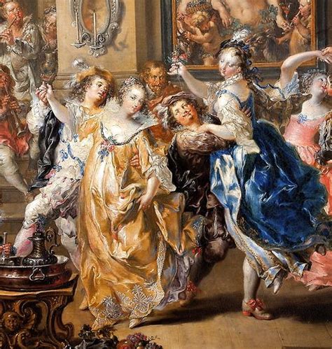 DiaryOfPepys's tweet photo. Monday 4 May 1663

Up betimes … Whither by and by the dancing-mastercame, whom standing by, seeing him instructing my wife, when he had done with her, he would needs have me try the steps of a coranto, and what with his desire and my wife’s importunity, I did begin, and then was obliged to give him entry-money 10s., and am become his scholler. The truth is, I think it a thing very useful for a gentleman, and sometimes I may have occasion of using it, and though it cost me what I am heartily sorry it should, besides that I must by my oath give half as much more to the poor,* yet I am resolved to get it up some other way, and then it will not be above a month or two in a year. So though it be against my stomach yet I will try it a little while; if I see it comes to any great inconvenience or charge I will fling it off.
After I had begun with the steps of half a coranto, which I think I shall learn well enough, he went away, and we to dinner.

The courante, corrente, coranto and corant are just some of the names given to a family of triple metre dances from the late Renaissance and the Baroque era.

10 shillings is a significant outlay (roughly a week’s wages for a skilled workman).

*When he indulges in something "vain" or expensive like this dancing lesson, the terms of his vow require him to give an additional amount. In this case, half as much again (another 5 shillings) to a charity for the poor. Why this oath? Sam frequently made such private religious-style vows (often invoking God) to impose financial discipline upon himself.

Johann Georg Platzer Osterriker