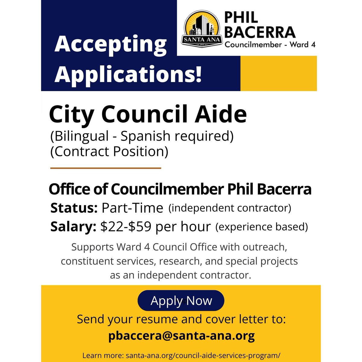 Santa Ana City Councilmember Phil Bacerra tweet media