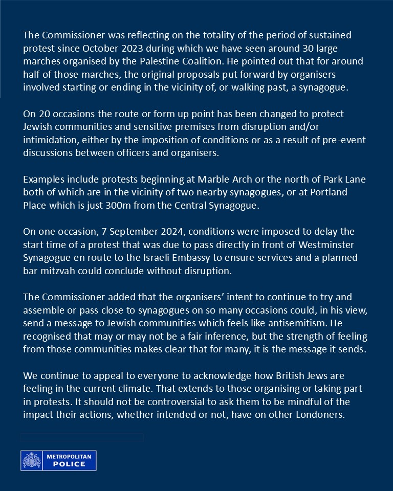 Metropolitan Police tweet media