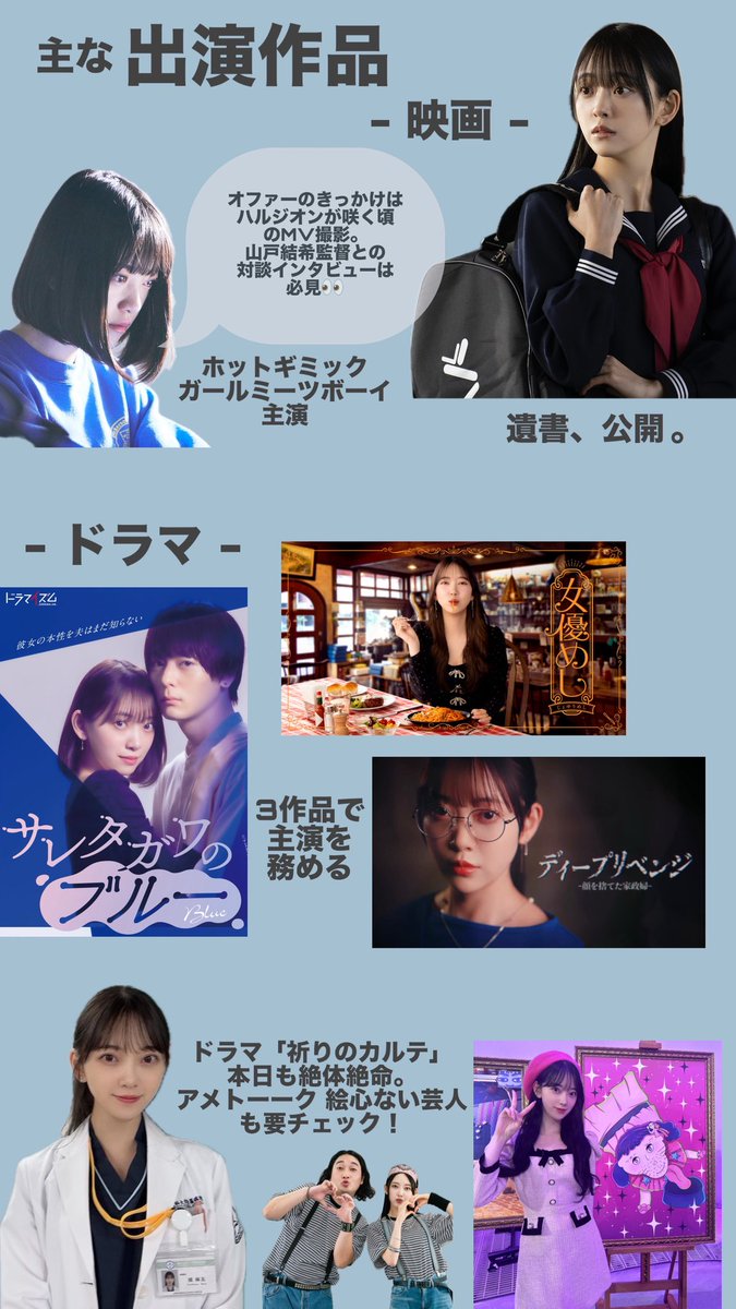 ho_ri_37miona's tweet photo. 現在ドラマ #ディープリベンジ で主演を務める堀 未央奈ちゃんについてまとめてみた🎀
ひたむきで真っ直ぐで、どこまでもファンと距離近くあろうとしてくれる素敵な推し。
魅力が沢山の人に届きますように🪽
https://t.co/aMTfzxGNWI
#堀未央奈 #anoim #堀未央奈デビュー13周年 https://t.co/i818xthNuP