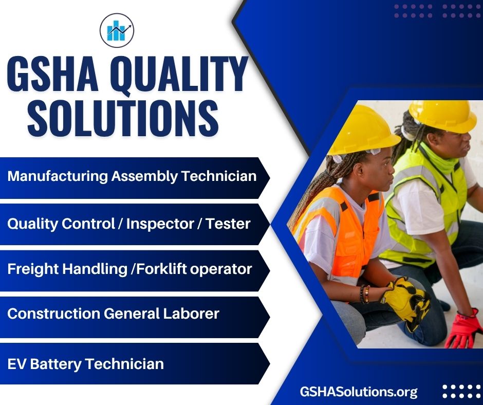 GshaInfo's tweet photo. Looking for a career path?... Your career pathway starts here.
GSHA prepares you for high-demand careers:
✔ Manufacturing
✔ Quality Control
✔ Construction
✔ EV Technology
GSHA provides training for in-demand industries with real opportunities.

Visit: https://t.co/QKXfdXlDXm https://t.co/9NUITofZJj
