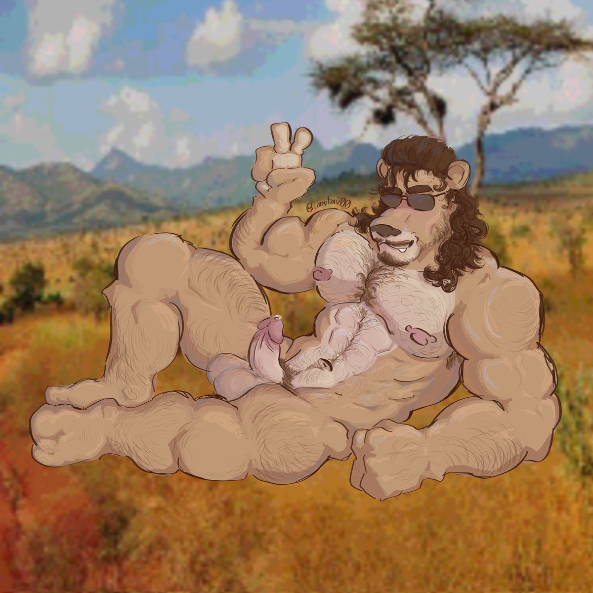 gustav0doque's tweet photo. #lion #hairy #bear #beard #furrycharacter #art #FurryGayBody https://t.co/2DdpbcNUPj