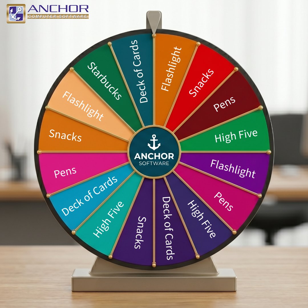 AnchorSoftware's tweet image. Get ready to give it a whirl! 

We are officially at  NPF  and things are heating up at Booth #738. 

Stop by and take a turn on our Digital Spinner for a chance at fantastic prizes. 

Where: Booth #738

Come see us, spin the wheel, and let’s see what you win! 

#NPF