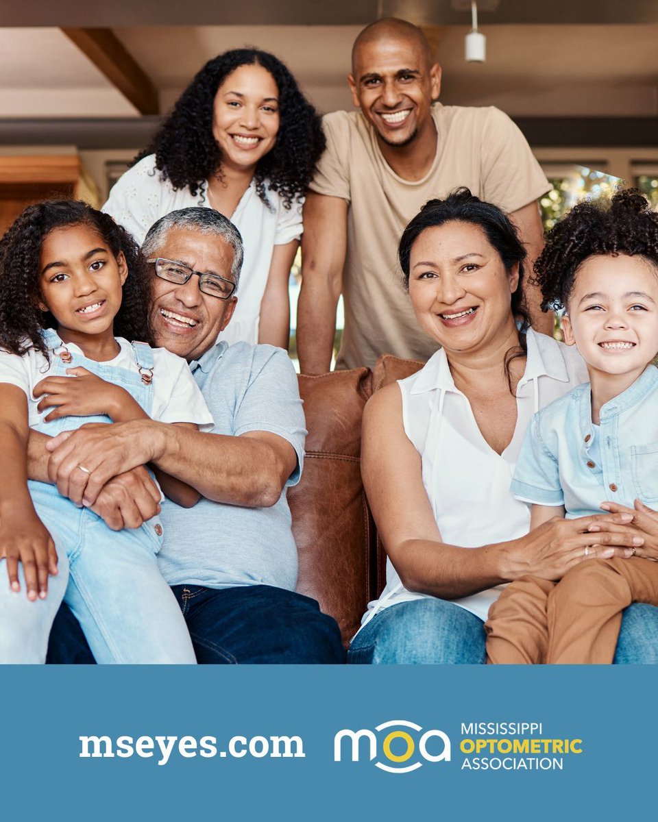 MSOptomAssoc's tweet image. This Healthy Vision Month, talk to your family about their vision history — it could protect your eyes! Then schedule an eye exam with your family eye doctor. Don't have one? Find one at mseyes.com. 👀 Your vision is worth it! #HealthyVisionMonth #EyeHealth