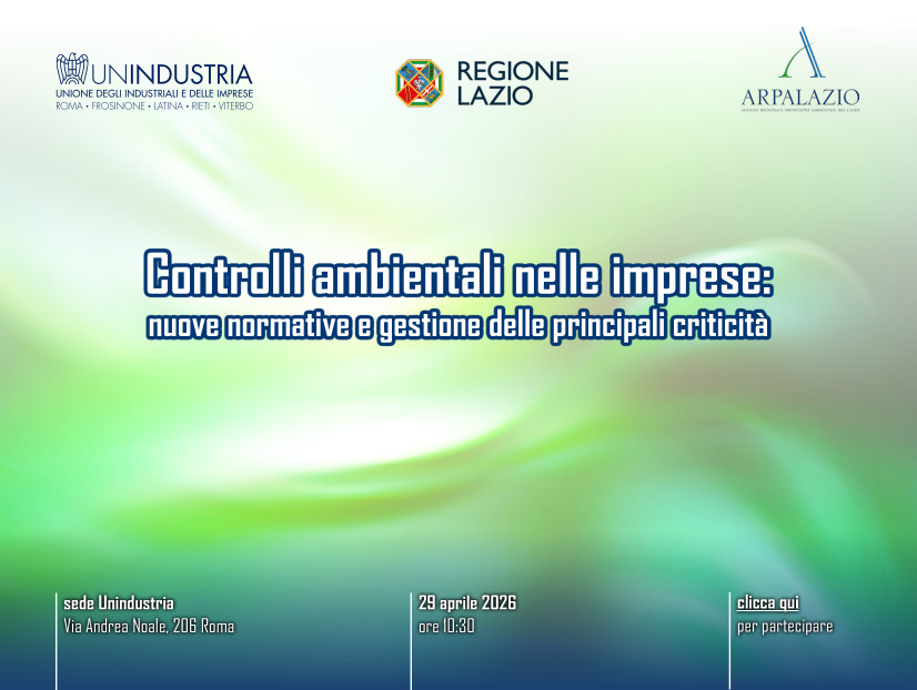 ARPALazio's tweet photo. Controlli ambientali nelle imprese: nuove normative e gestione delle principali criticità. 
Si è tenuto mercoledì 29 aprile il seminario di aggiornamento organizzato da @NewsUnindustria con #ARPALazio e @RegioneLazio.
Qui per maggiori informazioni: https://t.co/0SaxiY0pSy https://t.co/BH4JpyljrY