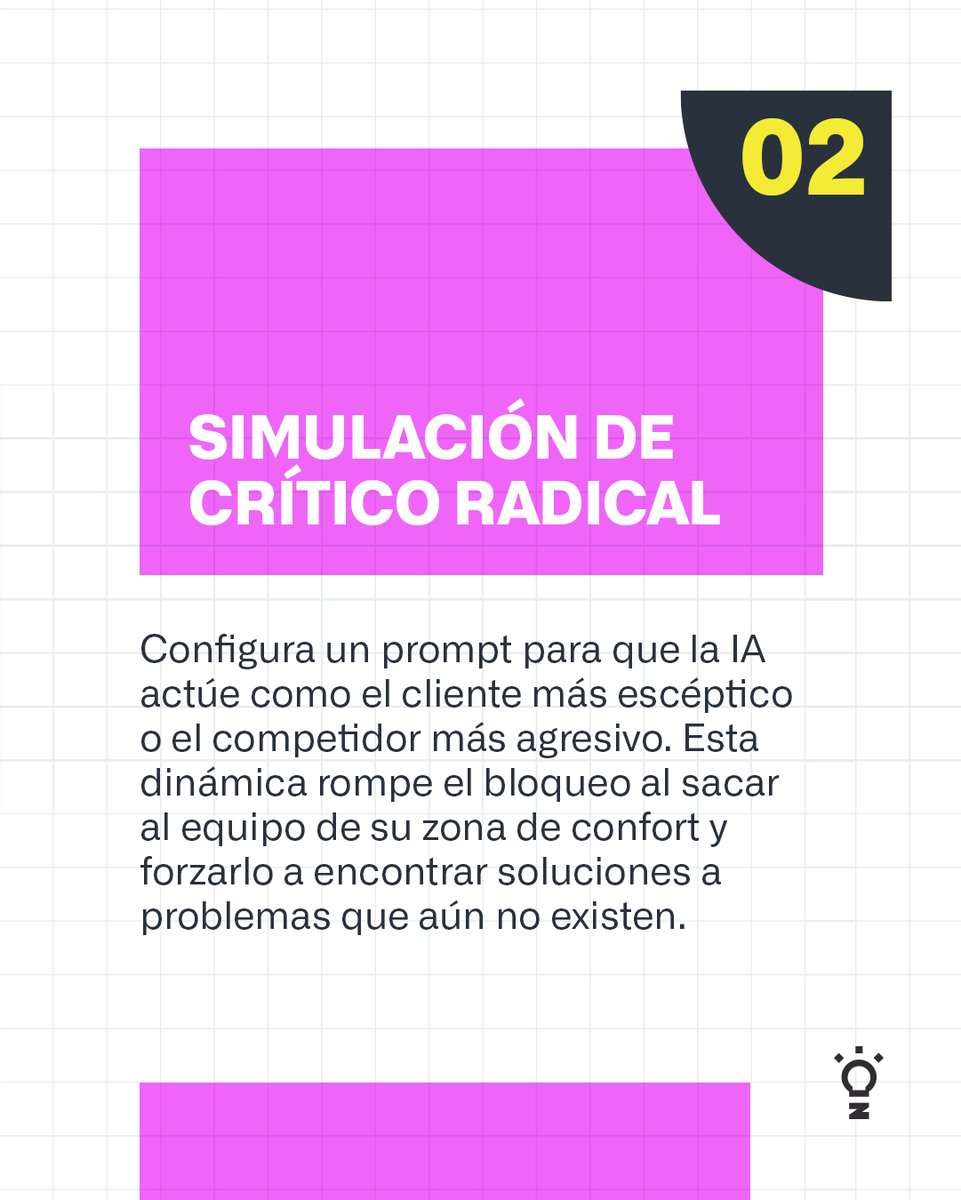 thebiznation_'s tweet image. El peor enemigo de la #innovación no es la falta de ideas, es el “pensamiento de grupo”.

¿Cómo romperlo? Introduciendo un contrapeso estratégico digital. La #IA es perfecta para esto porque no tiene miedo a las jerarquías ni a quedar mal.
🧵