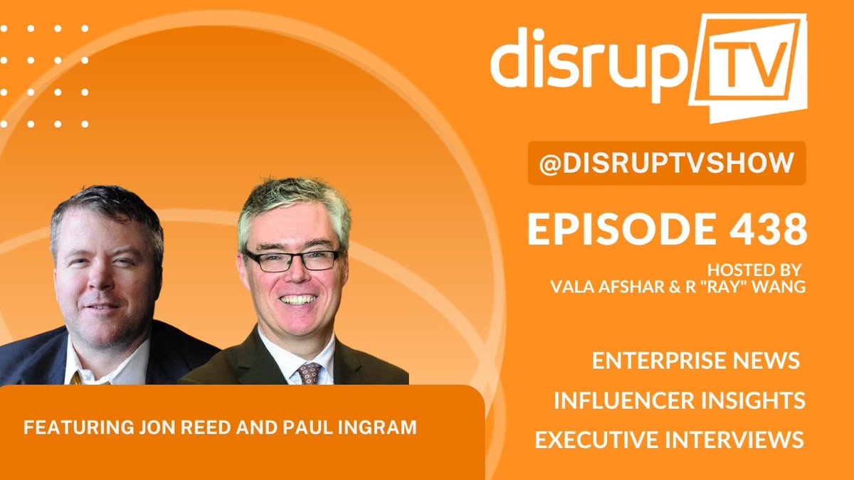 constellationr's tweet photo. On Friday @ 11 AM PT @DisrupTVShow interviews  @jonerp, Co-founder @diginomica and Paul Ingram, Kravis Professor of Business at the Columbia Business School, and Author of What Do You Really Stand For https://t.co/Fy2kUjuvzt @ValaAfshar @rwang0 #DisrupTV https://t.co/S8PPs0V8ep