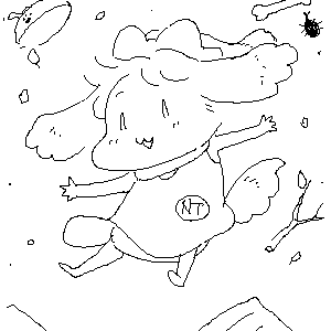 #いぬてぃ
風に乗ればひとっとびわふん 