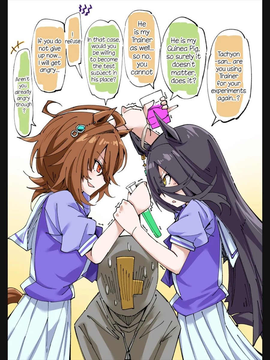 Timely Male trainer x Uma tweet media