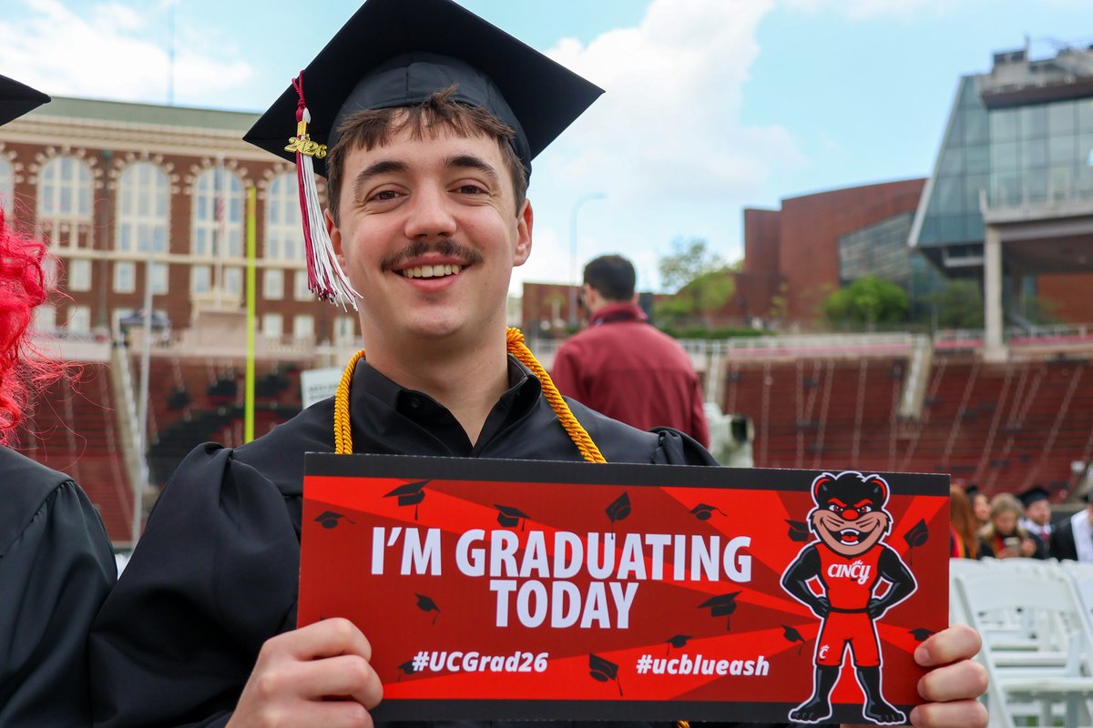 UCBlueAsh's tweet photo. The excitement from Commencement is still in the air! 📸 🎉🎓
Take a look back at the moments that made the UC Blue Ash spring graduation ceremony so unforgettable. Congratulations, Class of 2026! Your bright future starts now. #UCGrad26 https://t.co/tyXJGgr6fl