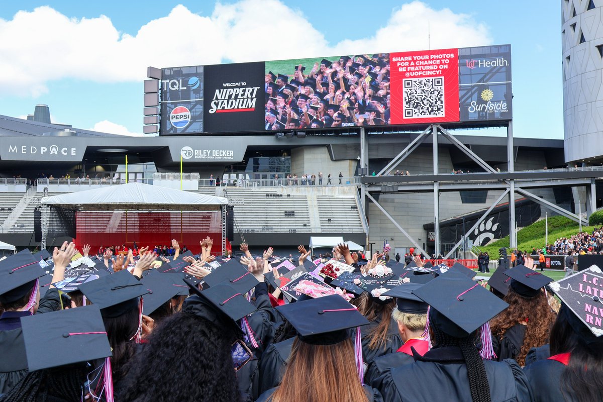 UCBlueAsh's tweet photo. The excitement from Commencement is still in the air! 📸 🎉🎓
Take a look back at the moments that made the UC Blue Ash spring graduation ceremony so unforgettable. Congratulations, Class of 2026! Your bright future starts now. #UCGrad26 https://t.co/tyXJGgr6fl