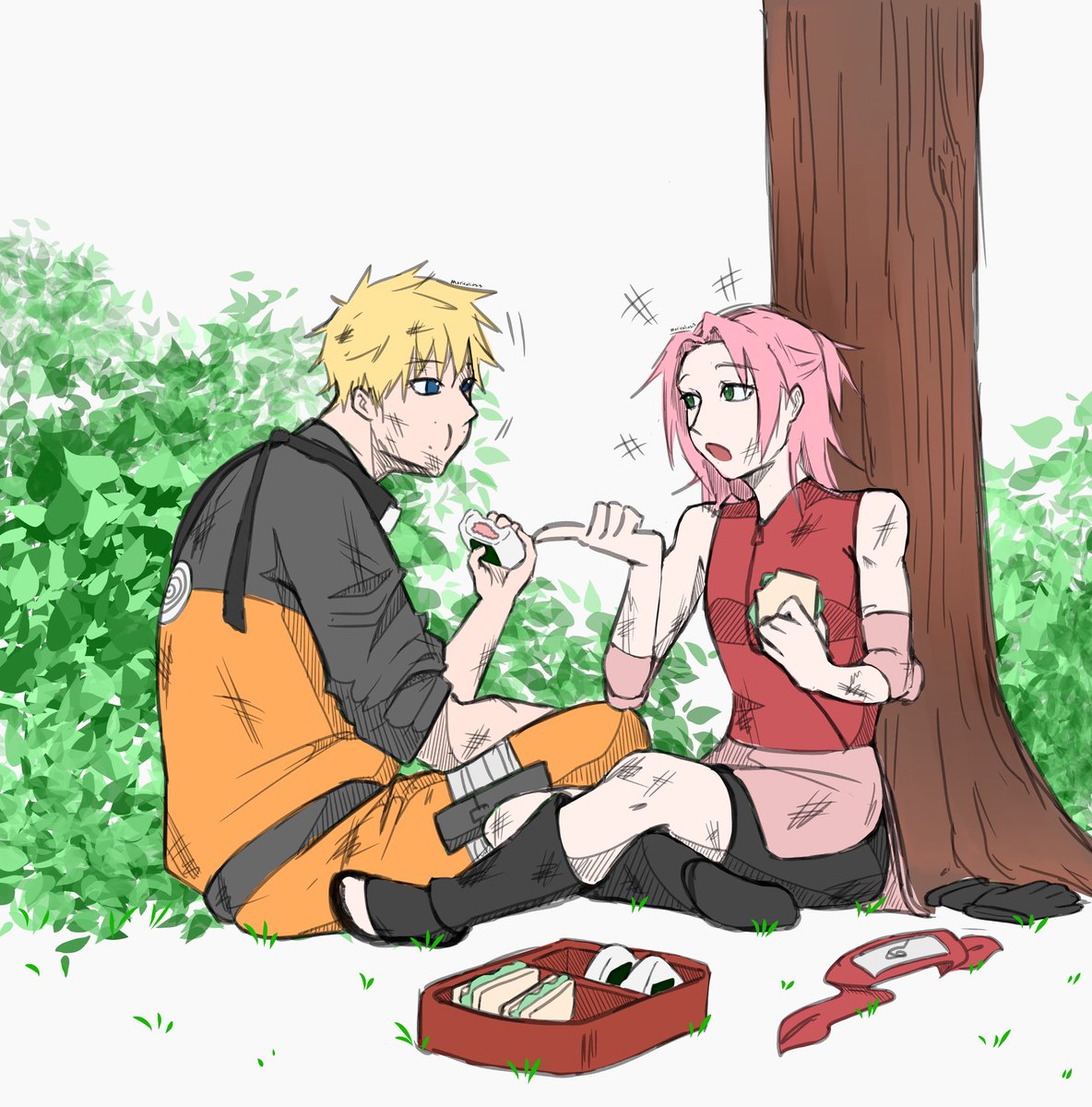 Kuromiemie227's tweet photo. Resting together #naruto #sakuraharuno https://t.co/fg85cxgvpD