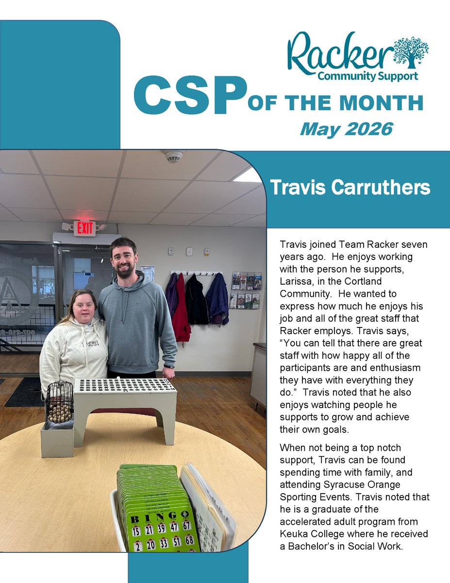 RackerAgency's tweet photo. Please join us in celebrating our CSP of the Month of May, Travis C!

Thank you Travis for setting a great standard of care and having such enthusiasm for the important work you do! Congratulations! https://t.co/FAVlMuN7ll