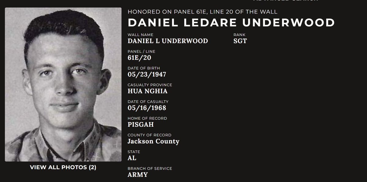 OWatchcap54352's tweet image. One came home. One did not.

My great-uncle, Daniel “Danny” Underwood, gave his life in Vietnam. I carry his name.

I watched my father weep as he touched Danny’s name on the Wall.

We remember them all.

secure.givelively.org/donate/operati…

#MemorialDay #RememberTheFallen #OperationWatchcap