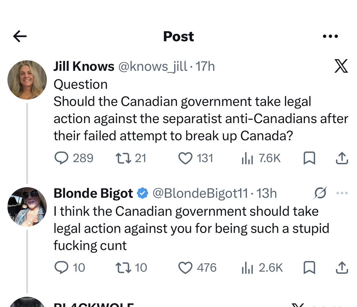 Blonde Bigot tweet media