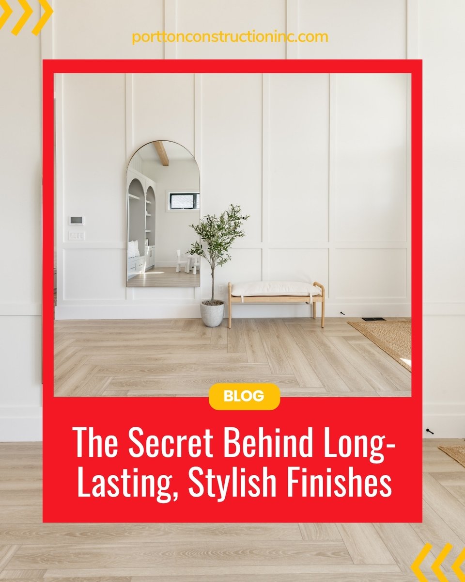 PorttonConst's tweet image. Great finishes = style + durability 🎨🏠✨
 👉 Choose quality that lasts

#HomeUpgrade #Design