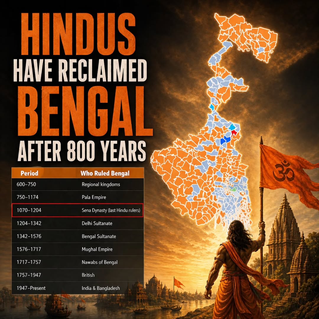 || यदा यदा हि धर्मस्य ग्लानिर्भवति भारत |
अभ्युत्थानमधर्मस्य तदात्मानं सृजाम्यहम् ||

|| कवन सो काज कठिन जग माहीं, जो नहिं होइ तात तुम पाहीं |

#BJPTsunamiInWestBengal #BJPWinningBengal #BengalVictory #बंगाल_का_रिजल्ट #WestBengalLegislativeAssemblyelection2026 #BJP