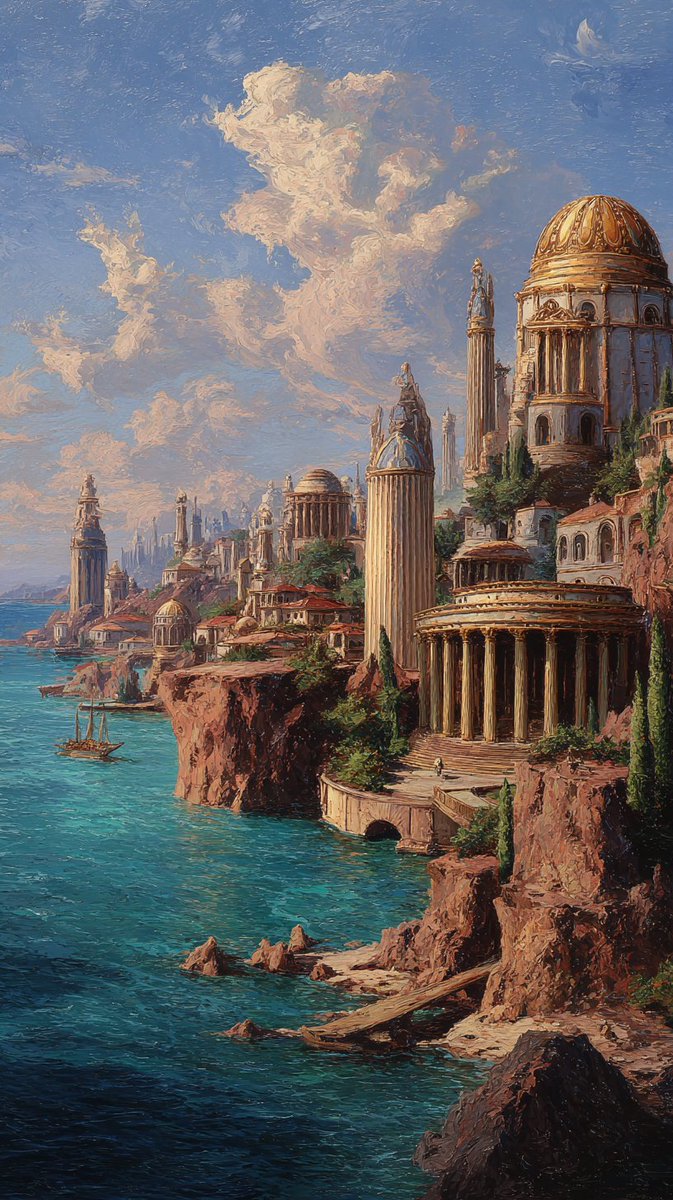 JohnSmith_EiS's tweet image. City Blessed by Poseidon

In 9:16 aspect ratio.
#landscape #fantasy #wallpaper #AIart #AIイラスト