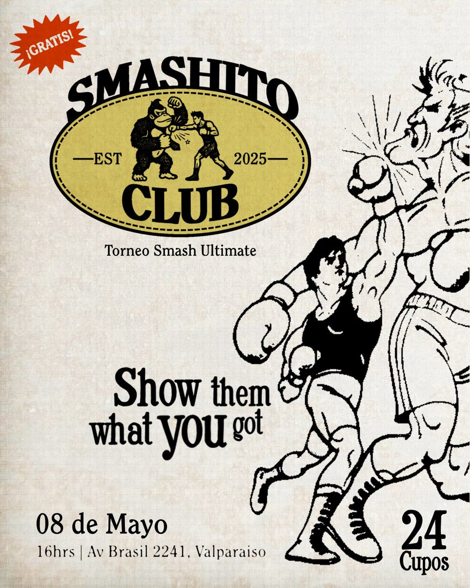 fsm_smash's tweet photo. 🥊¡Volvieron los SmashitoClub! 🥊

Esta vez, ¡gratuitos y abiertos a todo el mundo!

✍️Inscripciones: https://t.co/QTJT7IsMvC https://t.co/IyLnvyioiy