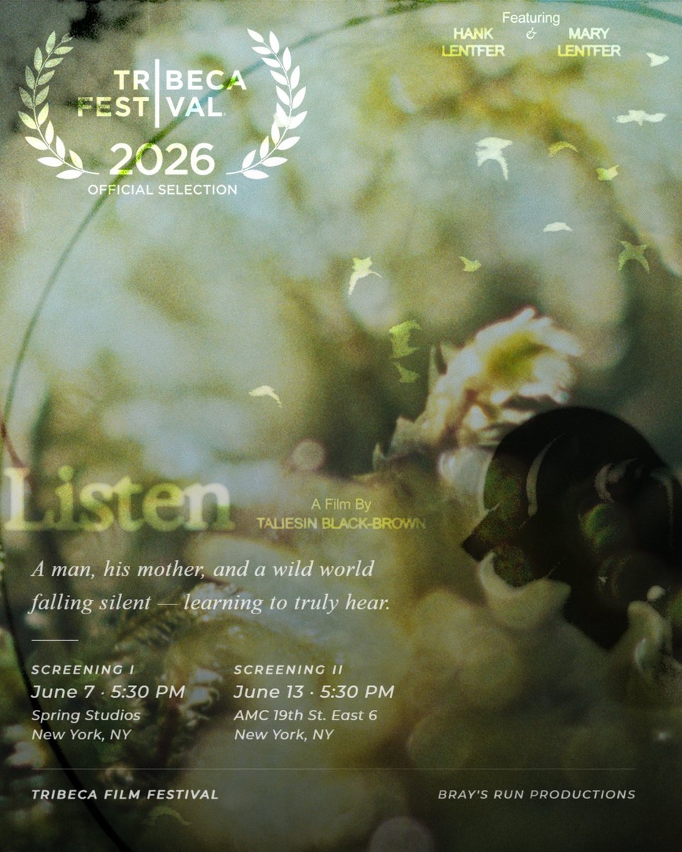 BraysRun's tweet photo. We're thrilled to announce that our short documentary is an Official Selection at the 2026 @Tribeca Film Festival, premiering in NYC this June! 🎬

📅 June 7 &amp; 13th.
🎟️ https://t.co/fHJLkm0z4E https://t.co/fvEDkLGVNz