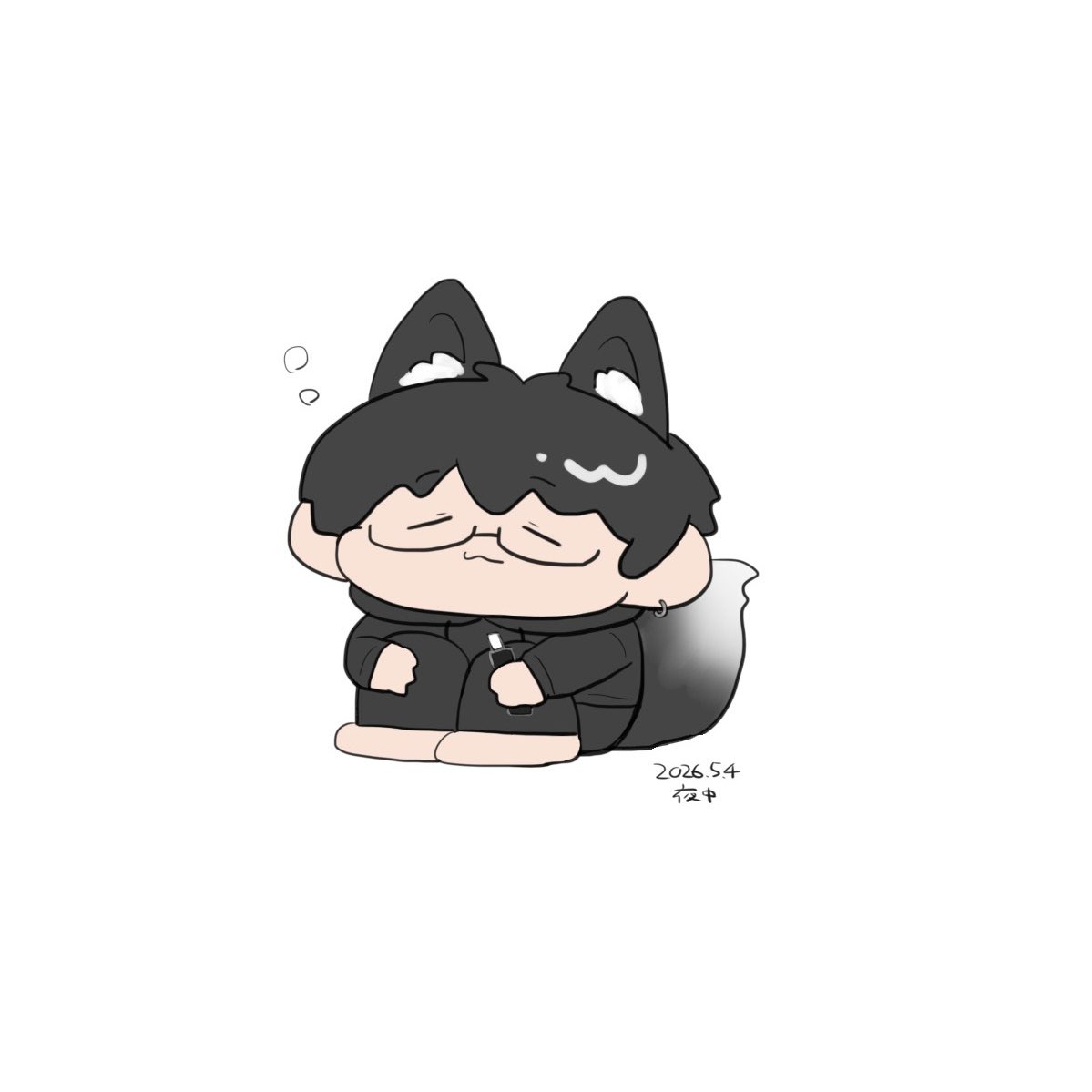 夜中 tweet media
