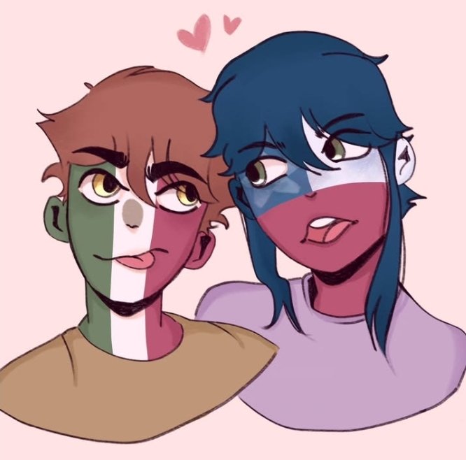 Rober_0o's tweet photo. Jama llegue a publicar este dibujo aquí solo en Instagram JAJA, un chilmex 💕
. 
#countryhumans #chilmex https://t.co/p92CZP0PC4