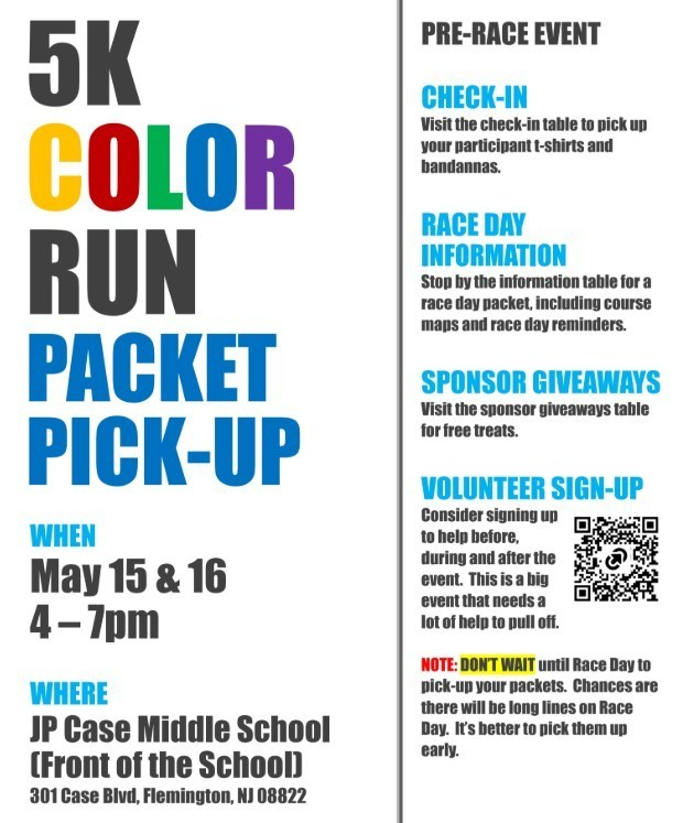 RFIShuskies's tweet photo. Color Run Registration Packet Pick Up -- Get ready for May 17th! https://t.co/vFaeaG7EoM https://t.co/KZRtACCFeD