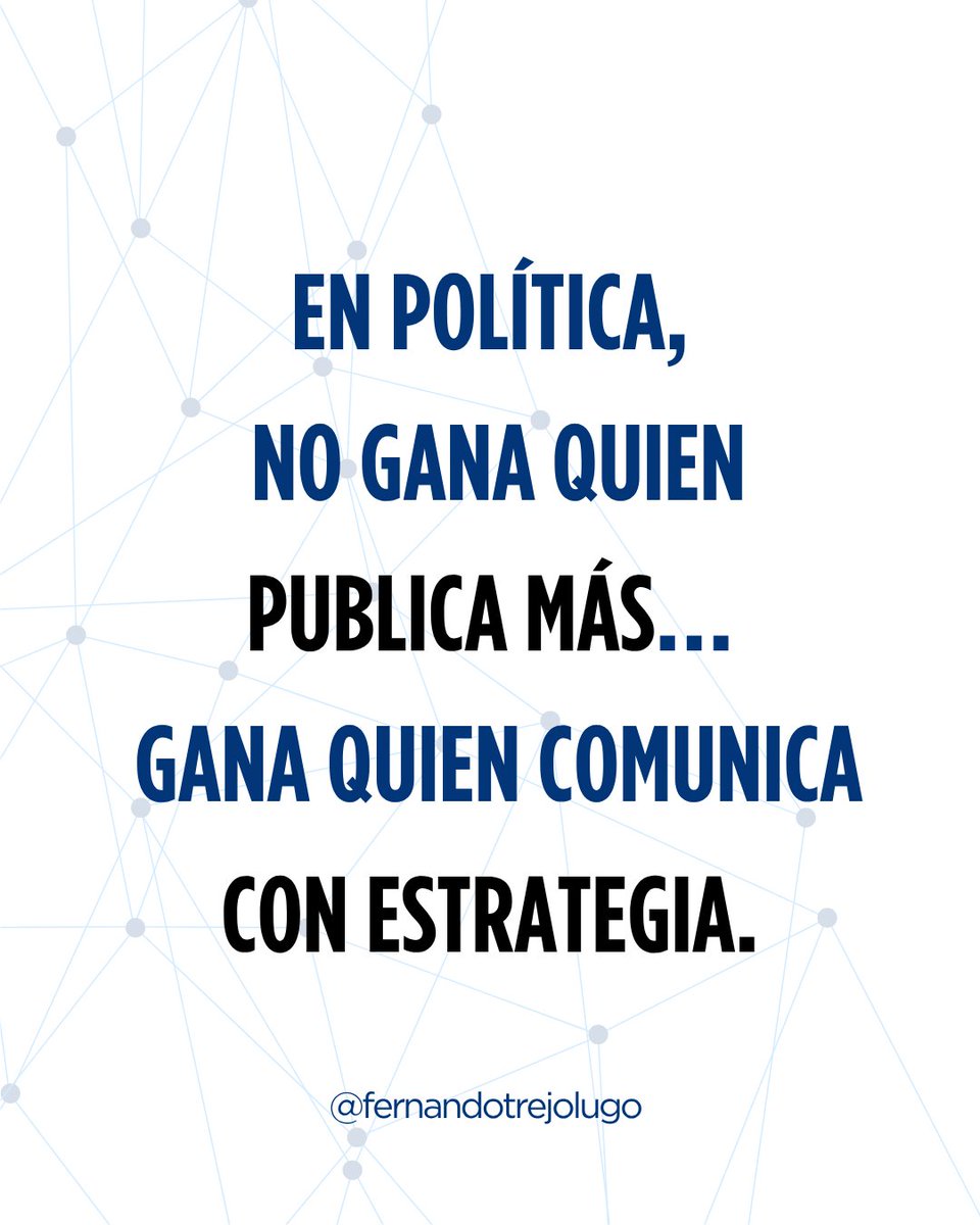 FerchoTrejo's tweet photo. 🔥🗳️ #FactosPolíticos | Muchos candidatos creen que publicar más contenido es sinónimo de hacer mejor comunicación política. 

Pero la realidad es otra.

Sin estrategia, solo estás saturando a tu audiencia.
sin construir conexión, posicionamiento ni intención de voto.
(1/2) https://t.co/uzNaNbFeie