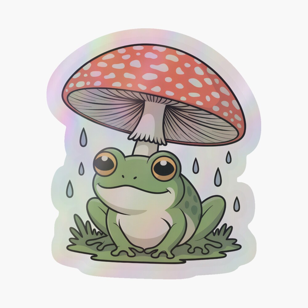 dami_store's tweet image. Cute Frog Under Mushroom Umbrella - Aesthetic Cottagecore Illustration
A charming aesthetic illustration of a tiny green frog taking shelter under a red spotted mushroom. Perfect for lovers of cottagecore, nature, and whimsical woodland art
#sticker #stickers #frogsticker