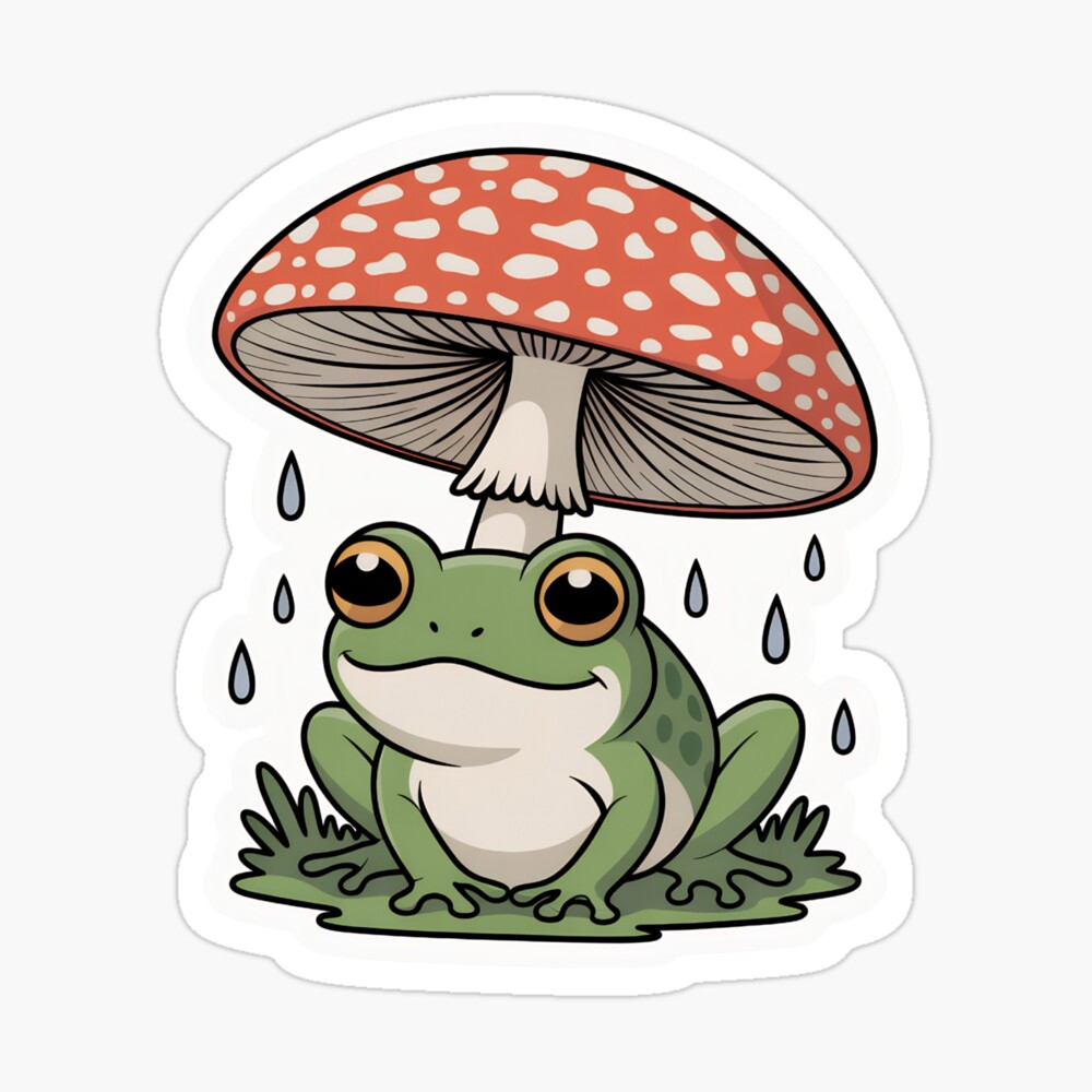 dami_store's tweet image. Cute Frog Under Mushroom Umbrella - Aesthetic Cottagecore Illustration
A charming aesthetic illustration of a tiny green frog taking shelter under a red spotted mushroom. Perfect for lovers of cottagecore, nature, and whimsical woodland art
#sticker #stickers #frogsticker