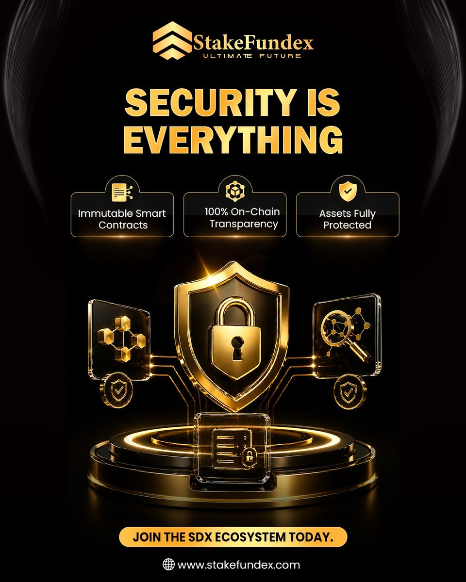 FundexStake's tweet photo. Security is Everything in Stakefundex Dao 🔐

✅Immutable Smart Contracts
✅100% On-Chain Transparency
✅Assets Fully Protected https://t.co/ISsYoiTdwV