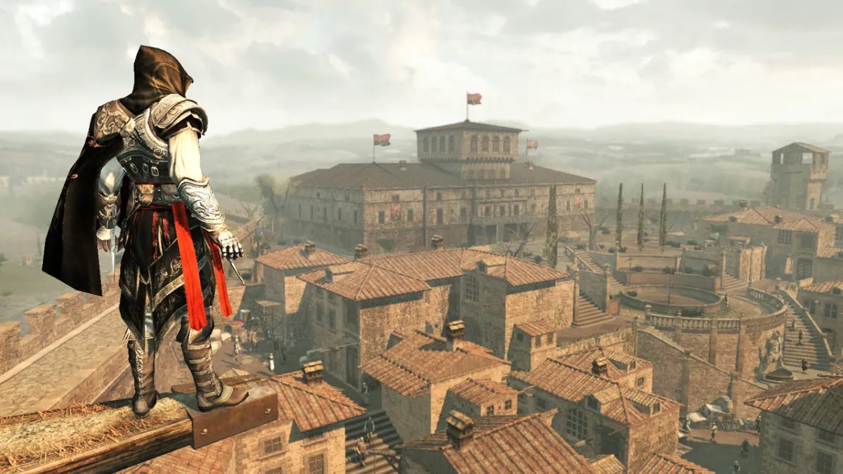 aarigami's tweet photo. Assassins’s Creed 2 doesn’t get enough appreciation for its parkour variety. It is wholly unique in how it handles level design variety across its multiple cities 

- Florence
- Venice 
- Tuscany 

👇 https://t.co/ElE4FUJJEj