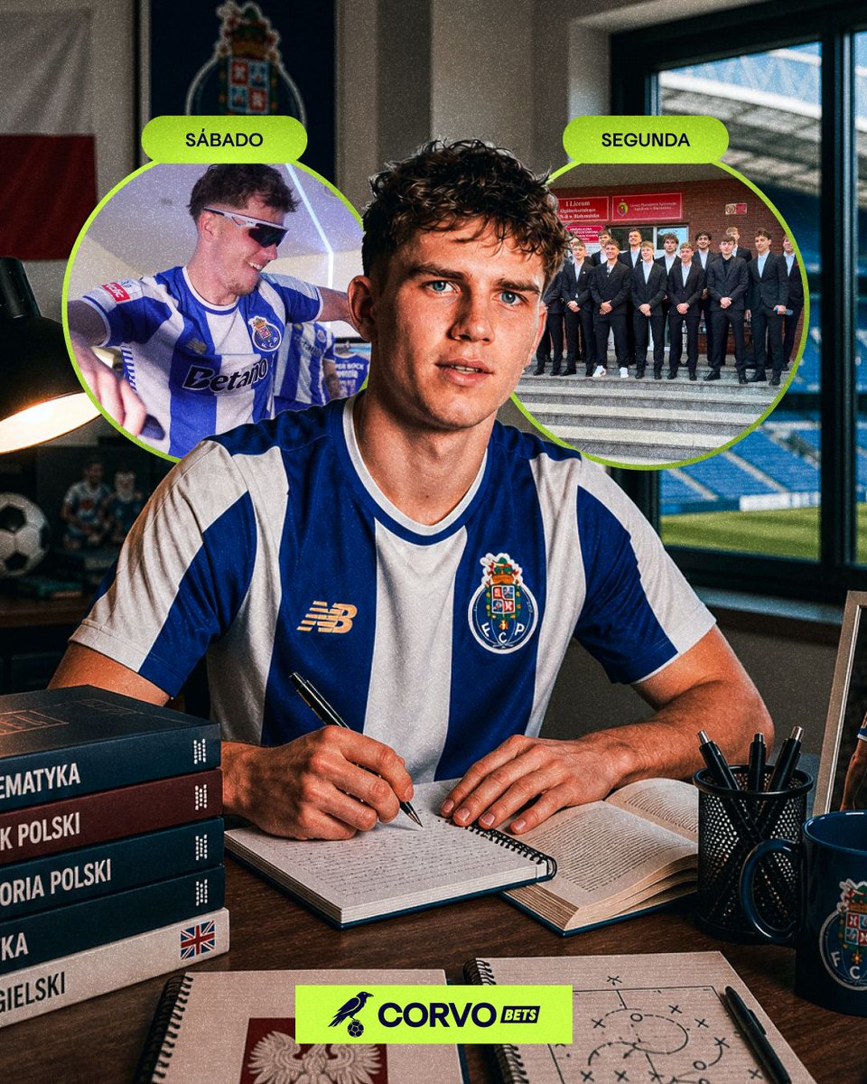 Pietuszewski foi fazer os exames do secundário à Polónia, 2 dias depois de ser campeão pelo FC Porto. 😅🇵🇱