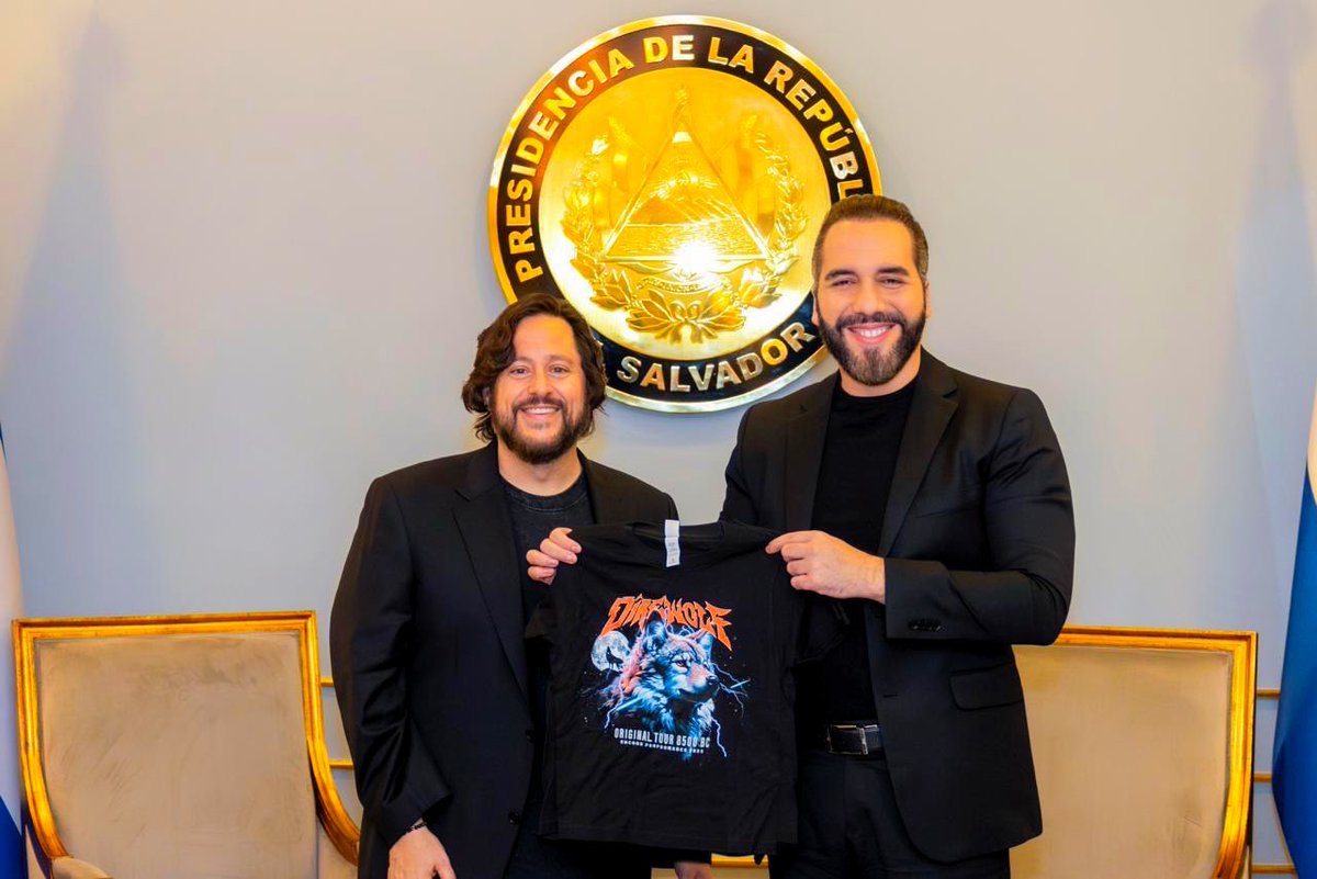 BenLamm's tweet photo. Great honor to meet with @nayibbukele and see firsthand all the incredible progress in El Salvador. We are delighted with his leadership and the country’s openness to new technologies. https://t.co/wUd7Bd7P4J