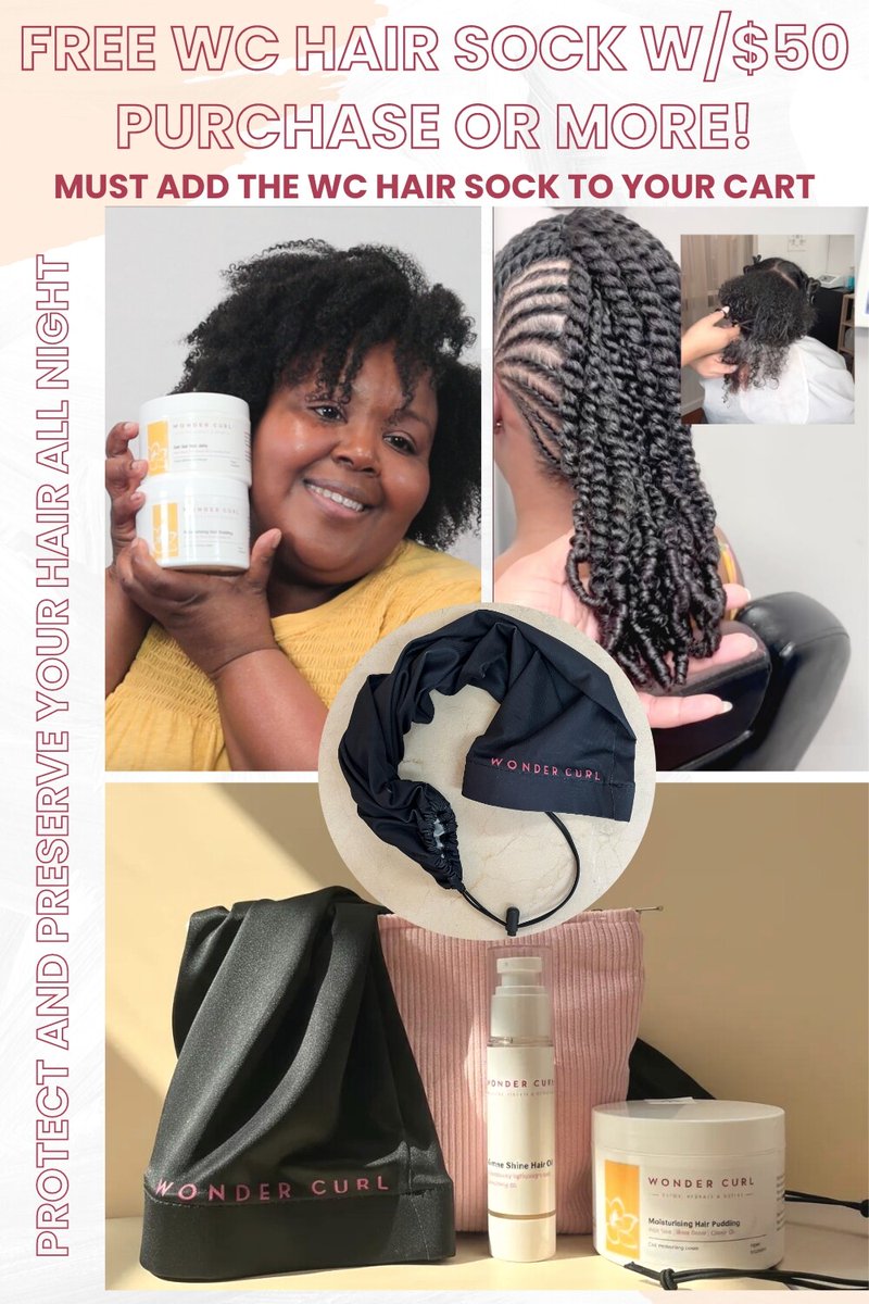 wondercurl's tweet photo. Nourish and shield your hair with the exceptional range of Wonder Curl products that promote hydration and protection. Plus, enjoy a complimentary WC Hair Sock when you spend $50 or more on your favorite items! visit https://t.co/HXoMHgxvPE today! https://t.co/9KlPr1B60h