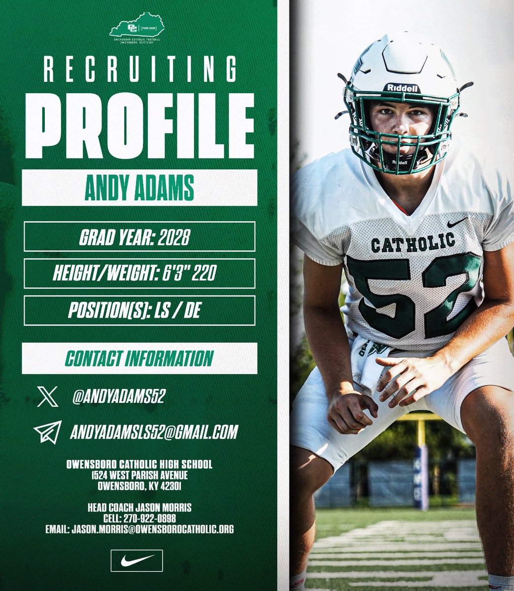Owensboro Catholic HS FB College Recruiting tweet media
